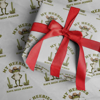 Funny Cowboy Frog Meme Wrapping Paper Roll My Heebies Have Been Jeebied