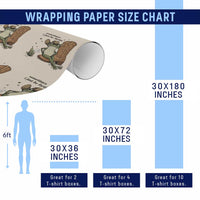Funny Cowboy Frog Wrapping Paper Roll Sometimes I Just Be Fartin - Wonder Print Shop