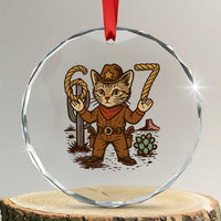 Funny Cowcat Six Seven Meme Crystal Glass Ornament Gen Alpha 67 Trend Gift - Wonder Print Shop