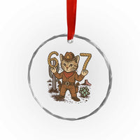 Funny Cowcat Six Seven Meme Crystal Glass Ornament Gen Alpha 67 Trend Gift - Wonder Print Shop