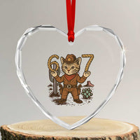 Funny Cowcat Six Seven Meme Heart Crystal Glass Ornament Gen Alpha 67 Trend Gift - Wonder Print Shop