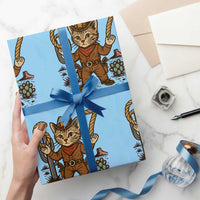 Funny Cowcat Six Seven Meme Wrapping Paper Roll Gen Alpha 67 Trend Gift - Wonder Print Shop
