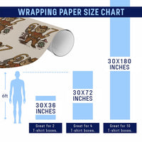 Funny Cowcat Six Seven Meme Wrapping Paper Roll Gen Alpha 67 Trend Gift - Wonder Print Shop