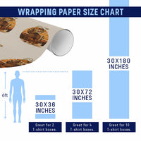 Funny Cowcat Six Seven Meme Wrapping Paper Roll Western 67 Trend Gift - Wonder Print Shop