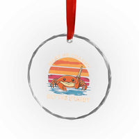 Funny Crab Meme Y2K Crystal Glass Ornament Make Me Crabby Get The Stabby - Wonder Print Shop
