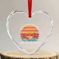 Funny Crab Meme Y2K Heart Crystal Glass Ornament Make Me Crabby Get The Stabby - Wonder Print Shop