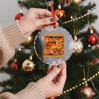 Funny Crab Rangoon Meme Crystal Glass Ornament Vintage 90s Style On My Knees Bootleg Graphic - Wonder Print Shop