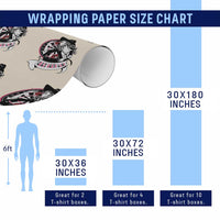 Funny Crazy Darts Lady Wrapping Paper Roll Coolest Girls Play Darts - Wonder Print Shop