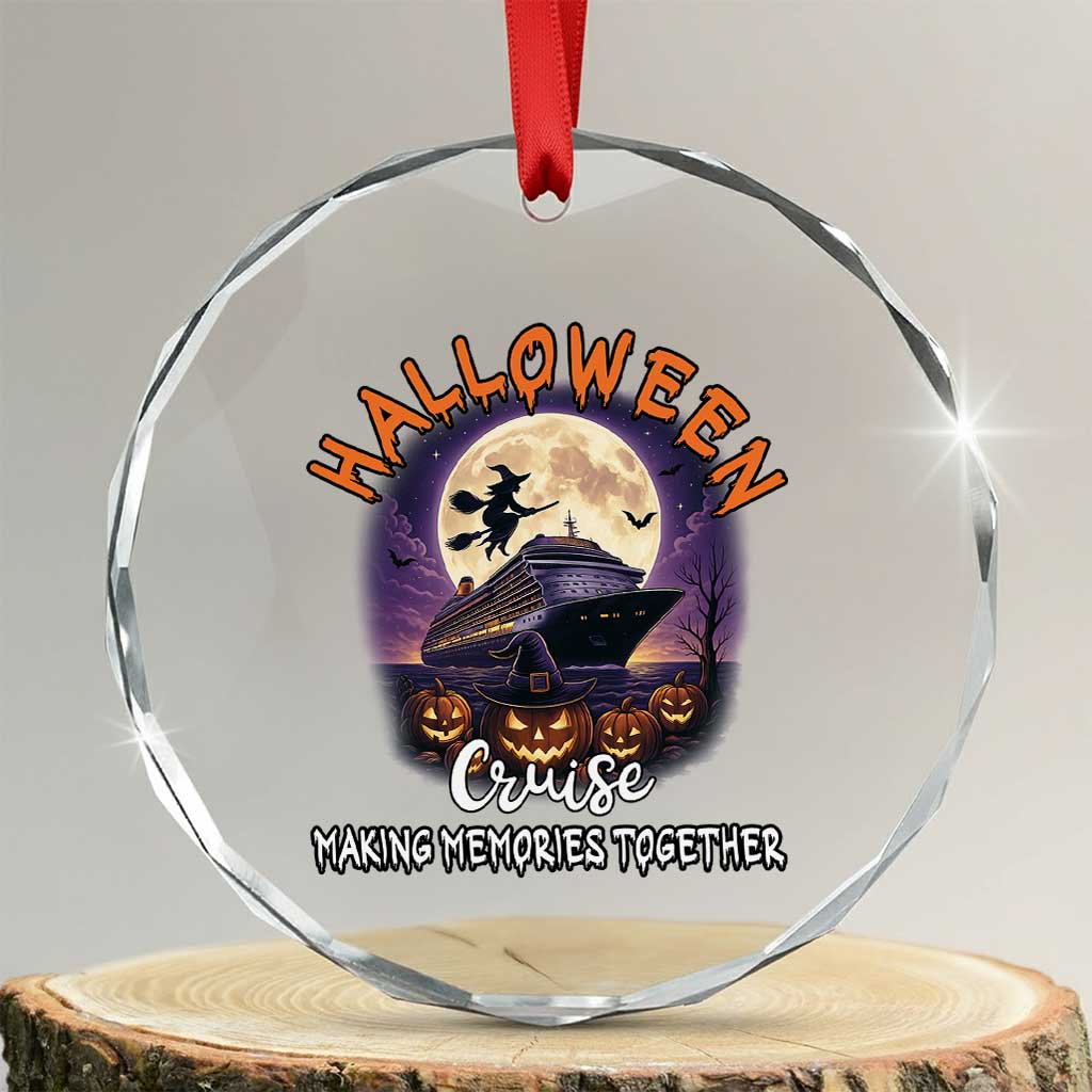 Funny Cruise Halloween Crystal Glass Ornament Making Memories Together - Wonder Print Shop