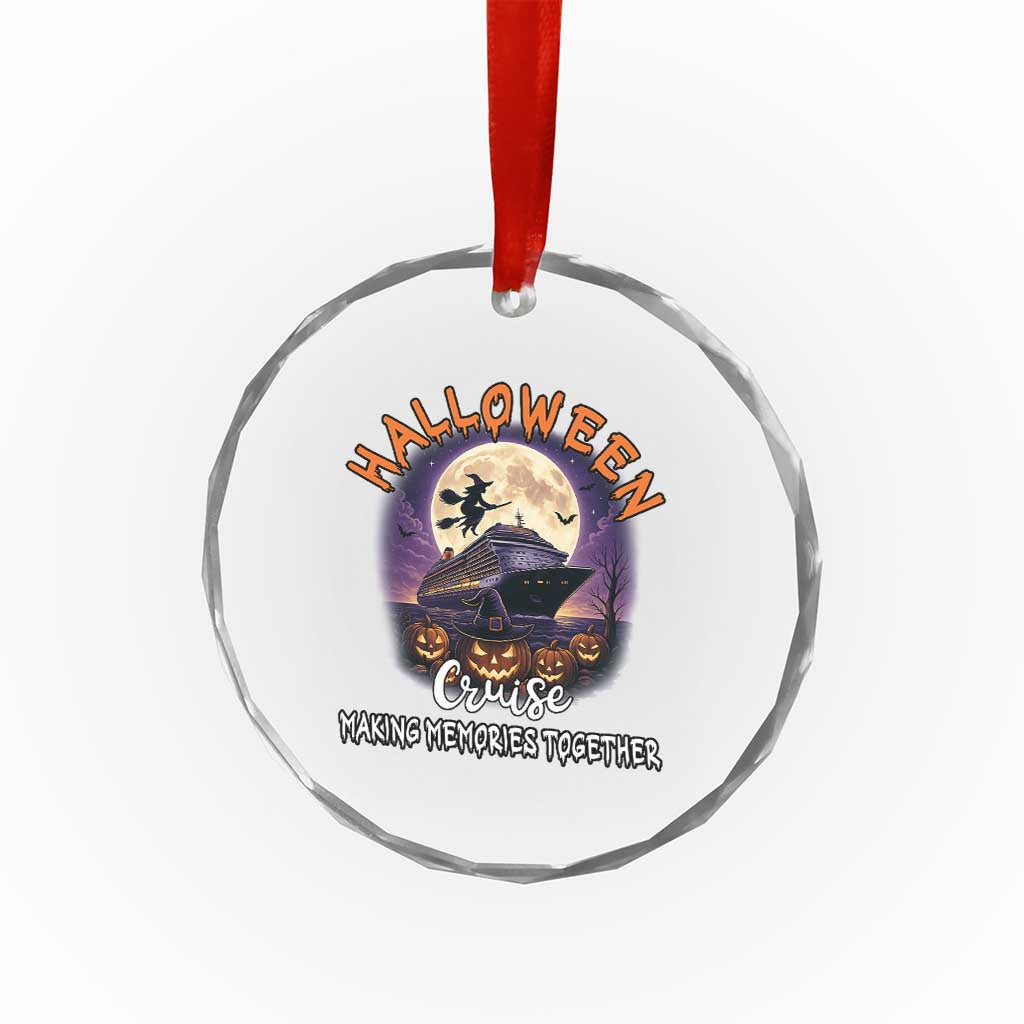 Funny Cruise Halloween Crystal Glass Ornament Making Memories Together - Wonder Print Shop