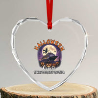 Funny Cruise Halloween Heart Crystal Glass Ornament Making Memories Together - Wonder Print Shop