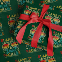 Funny Cruise Wrapping Paper Roll Blame it on The Cruise Package Cruising Matching - Wonder Print Shop