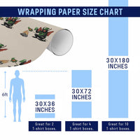 Funny Cryptid Mothman Wrapping Paper Roll St Patricks Day Gift