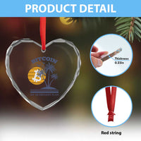 Funny Crypto Investing Heart Crystal Glass Ornament Bitcoin My Retirement Plan - Wonder Print Shop