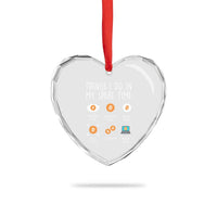 Funny Crypto Investing Heart Crystal Glass Ornament Things I Do Spare Time Bitcoin BTC Crypto Cryptocurrency - Wonder Print Shop