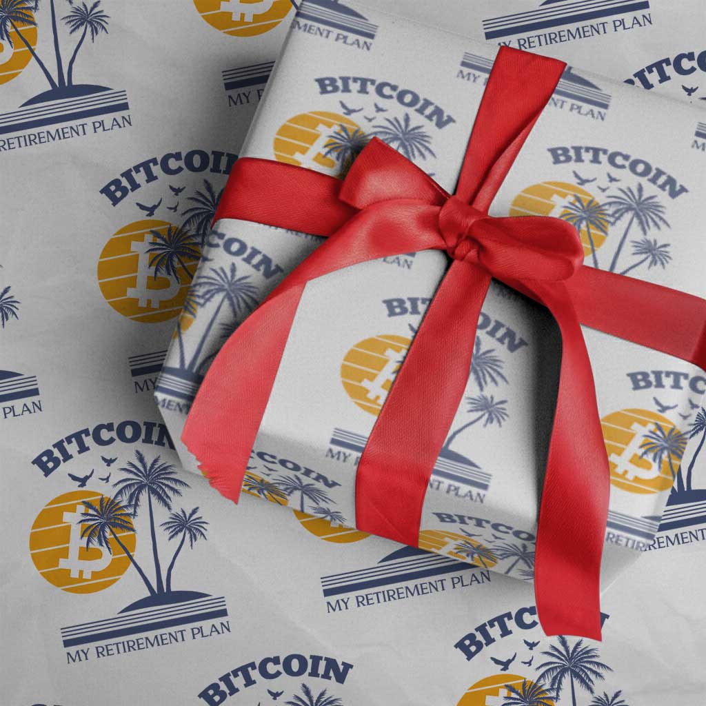 Funny Crypto Investing Wrapping Paper Roll Bitcoin My Retirement Plan - Wonder Print Shop