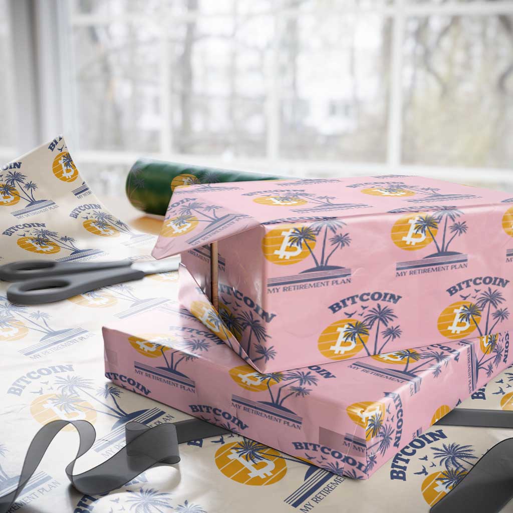 Funny Crypto Investing Wrapping Paper Roll Bitcoin My Retirement Plan - Wonder Print Shop