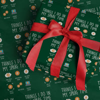 Funny Crypto Investing Wrapping Paper Roll Things I Do Spare Time Bitcoin BTC Crypto Cryptocurrency - Wonder Print Shop