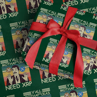 Funny Crypto Meme Wrapping Paper Roll Y'all Motha Fuckas Need XRP Cryptocurrency - Wonder Print Shop