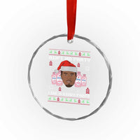 Funny Crystal Glass Ornament Ain't No Party Like a Diddy Party Baby Oil Ugly Sweater Gifts TS10