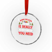 Funny Crystal Glass Ornament Being Related To Me Is Really The Only Gift You Need Xmas Lights TS10
