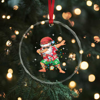 Funny Crystal Glass Ornament Dabbing Santa Boys Girls Men Xmas Dab Kid - Wonder Print Shop