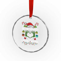 Funny Crystal Glass Ornament On The Naughty List And I Regret Nothing TS10