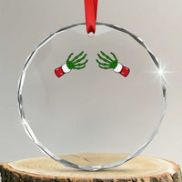 Funny Crystal Glass Ornament Women's Boob Skeleton Hand TS10