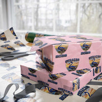 Funny Curacao Flamingo Soccer Lover Wrapping Paper Roll Caribbean Island Gift