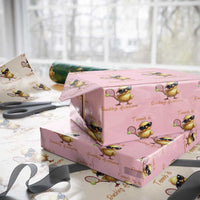 Funny Cute Duck Playing Tennis Wrapping Paper Roll Ducking Awesome - Wonder Print Shop
