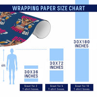 Funny Cute Girl Oktoberfest Wrapping Paper Roll Dirndle I Bin Nur Zum Feiern Da Party - Wonder Print Shop