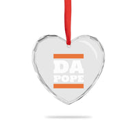 Funny Da Pope From America Chicago Heart Crystal Glass Ornament - Wonder Print Shop