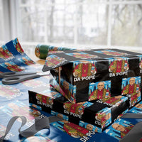 Funny Da Pope Leo XIV Wrapping Paper Roll 267th Pope Chicago Hot Dog and Beer - Wonder Print Shop