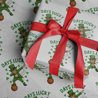 Funny Dabbing Leprechaun St Patricks Day Wrapping Paper Roll Days Lucky