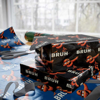 Funny Dabbing Oriole Bird Bruh Wrapping Paper Roll Cool Game Day Sports Fan
