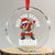 Funny Dabbing Santa Rizz Xmas Crystal Glass Ornament Rizz The Season Bruh Xmas Lights - Wonder Print Shop