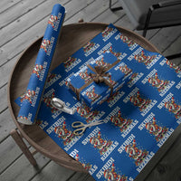 Funny Dabbing Santa Rizz Xmas Wrapping Paper Roll Skibidi Rizzmas Xmas Lights