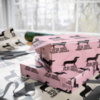 Funny Dachshund Dog Dad Wrapping Paper Roll Real Men Play With Their Wiener Pet Father Gag Gift - Wonder Print Shop