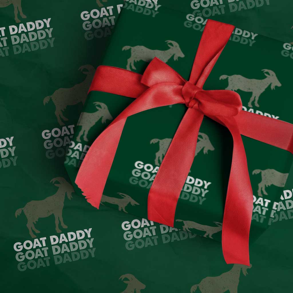 Funny Dad Wrapping Paper Roll Funny Goat Daddy Fathers Day Presents For Goat Lovers