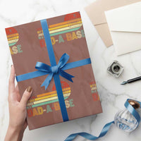 Funny Dad Jokes In A Dad-a-base Wrapping Paper Roll Retro Vintage Fathers Day - Wonder Print Shop