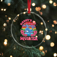 Funny Daddy's Lil Squirter Crystal Glass Ornament Cute Whale Inappropriate Embarrassing Adult Joke TS02