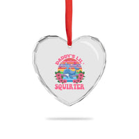 Funny Daddy's Lil Squirter Heart Crystal Glass Ornament Cute Whale Inappropriate Embarrassing Adult Joke - Wonder Print Shop