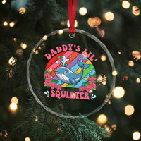 Funny Daddy's Lil Squirter Inappropriate Embarrassing Crystal Glass Ornament - Wonder Print Shop