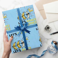Funny Dancing Banana Wrapping Paper Roll Lets Dance Silly Meme Graphic