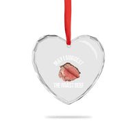 Funny Dank Meme Heart Crystal Glass Ornament May I Suggest The Roast Beef - Wonder Print Shop