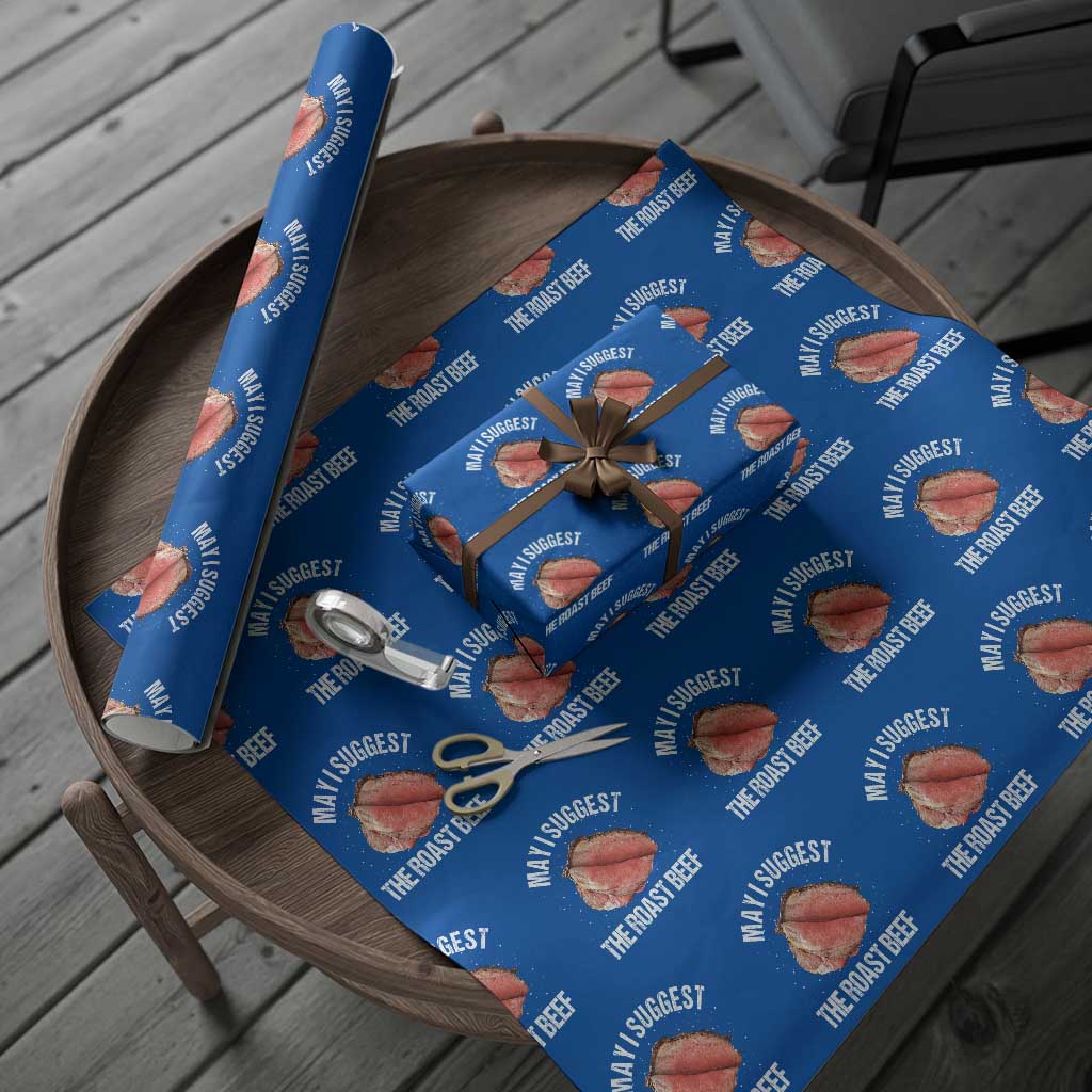Funny Dank Meme Wrapping Paper Roll May I Suggest The Roast Beef - Wonder Print Shop