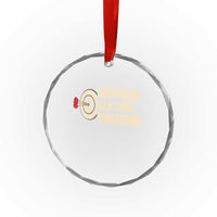 Funny Darts Happiness Is A Tight Threesome Crystal Glass Ornament Vintage Dartist Gift - Wonder Print Shop