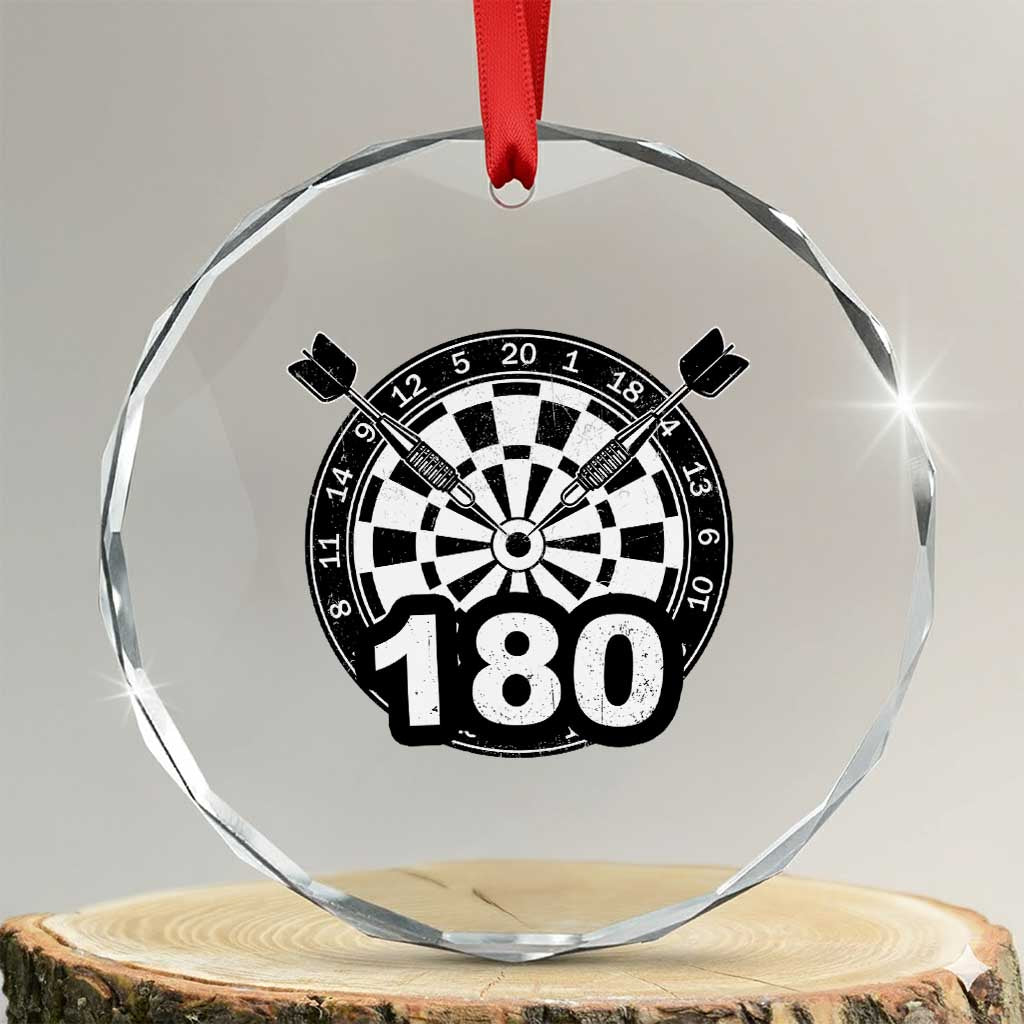 Funny Darts Max 180 Crystal Glass Ornament Dartist Darts Lover Gift - Wonder Print Shop