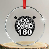 Funny Darts Max 180 Crystal Glass Ornament Dartist Darts Lover Gift - Wonder Print Shop