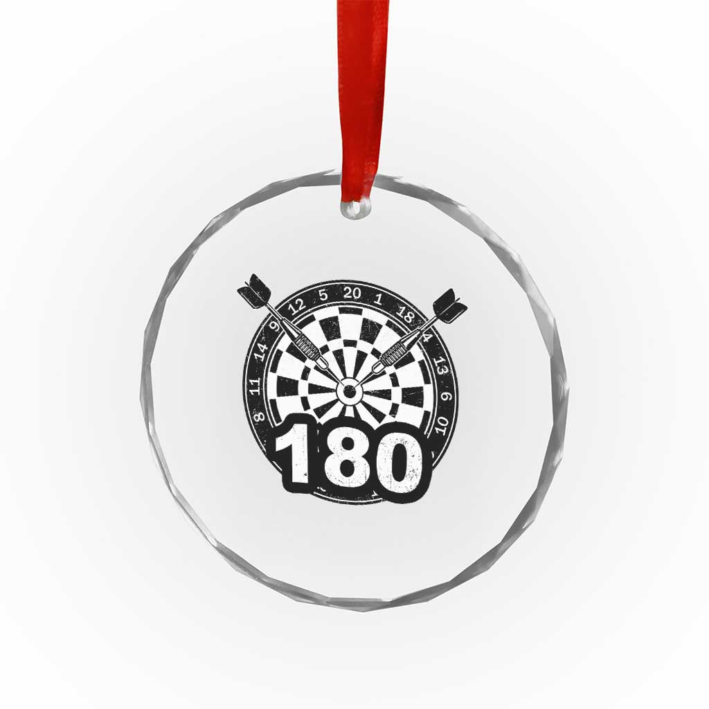 Funny Darts Max 180 Crystal Glass Ornament Dartist Darts Lover Gift - Wonder Print Shop